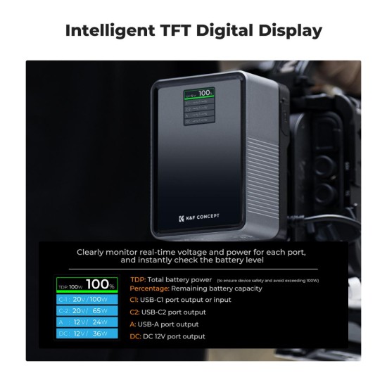 K&F Concept 99Wh V-Mount Battery K&F Concept 99Wh V-Mount Battery